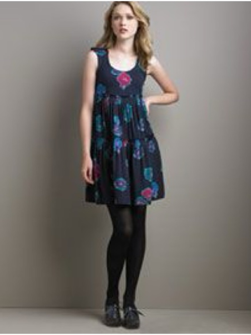 Marc By Marc Jacobs  Sleeveless Floral Tiered Dress